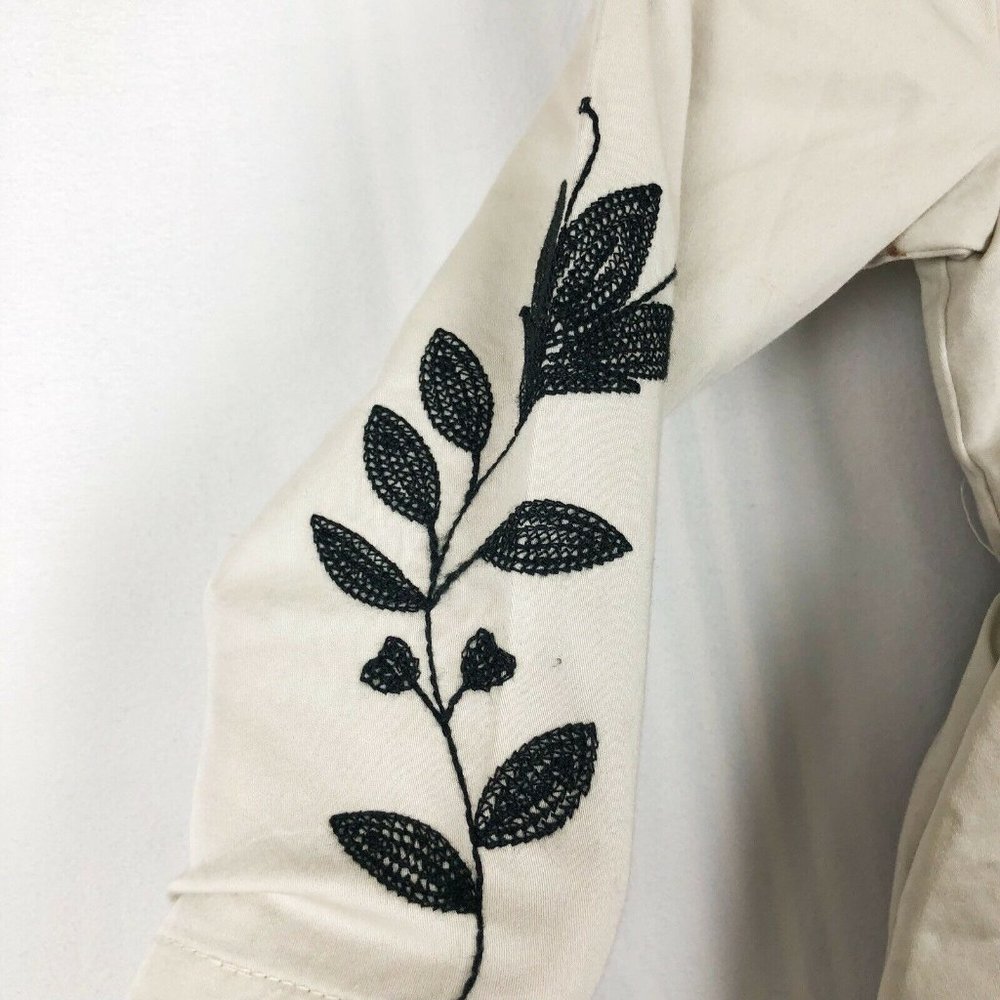 TEA COLLECTION Dress Girls Size 3 Embroidered Detail Beige School Casual - Picture 5 of 9